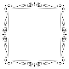 Vintage frame decoration
