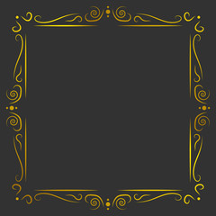 Vintage gold frame