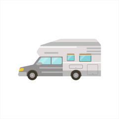 Grey Stripy Travel Van