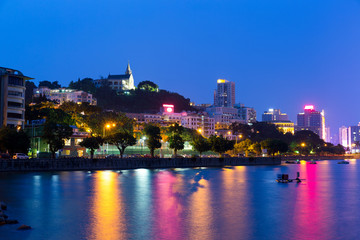 Naklejka premium Macau city at night