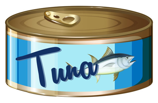 Tuna in aluminum can