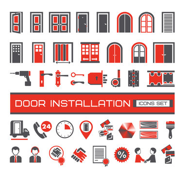 Door Installation Icons