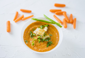 Carrot cream soup