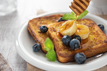 French toast with blueberries - 118548878