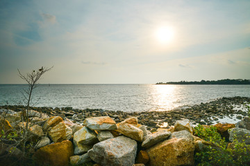 Sea view during sunset