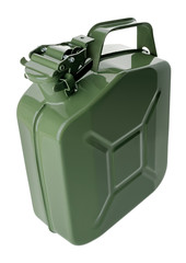 Green gasoline canister