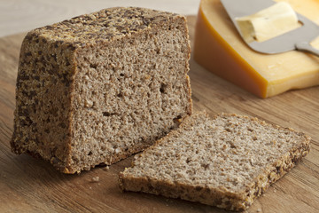 Fresh baked rye bread