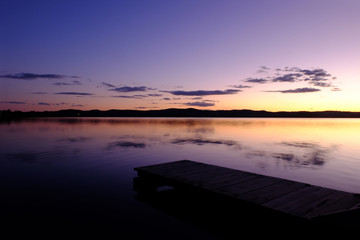 sea view with sunset background