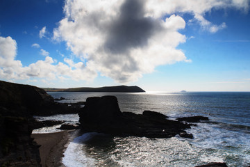 Beautiful view over the sea from Polzeath