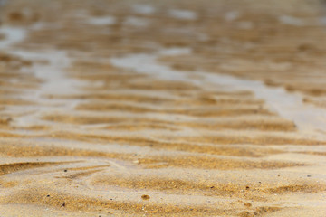 Fototapeta na wymiar Close up of sand on the beach