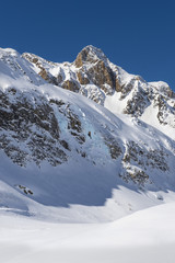 Fototapeta na wymiar ice climbing nepal 7000m