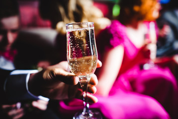 Champagne and glasses