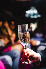 Champagne and glasses