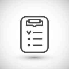 Checklist line icon