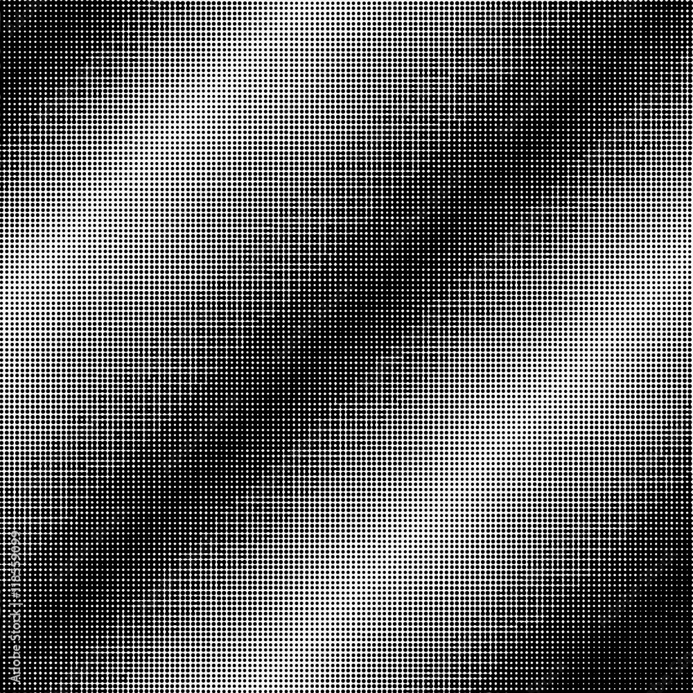 Aufkleber vector halftone dots. black dots on white background.