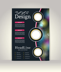 Naklejka premium Flyer, brochure or magazine cover template