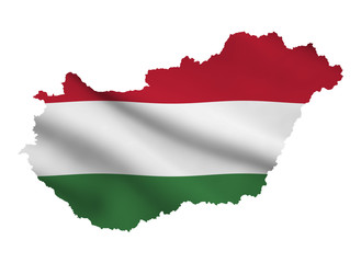 Flagmap Hungary