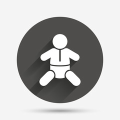 Obraz premium Baby infant sign icon. Toddler boy symbol.