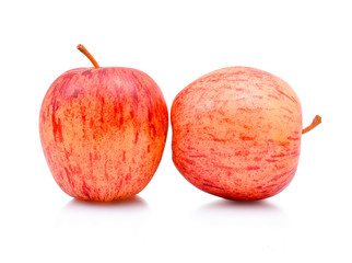 Gala apples isolate on white background