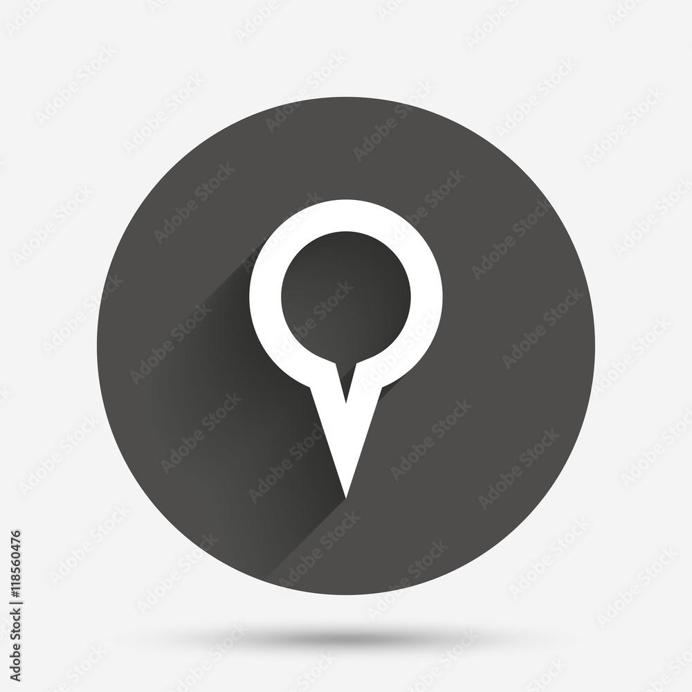 Poster map pointer sign icon. marker symbol.