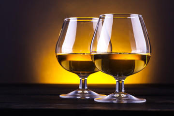 Glasses of brandy