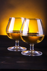 Glasses of brandy