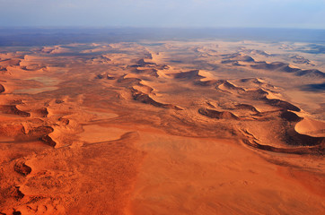 Namib desert aerial view