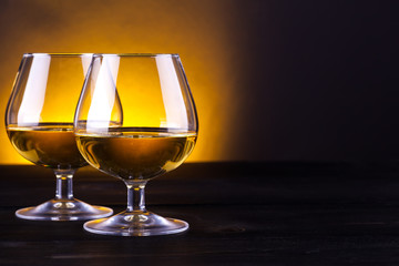 Glasses of brandy