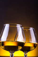 Glasses of brandy