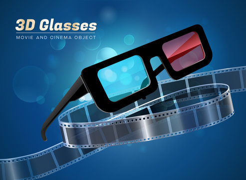 3d glasses movie cinema object