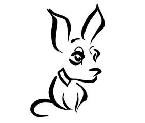 Стилизованный рисунок чихуахуа