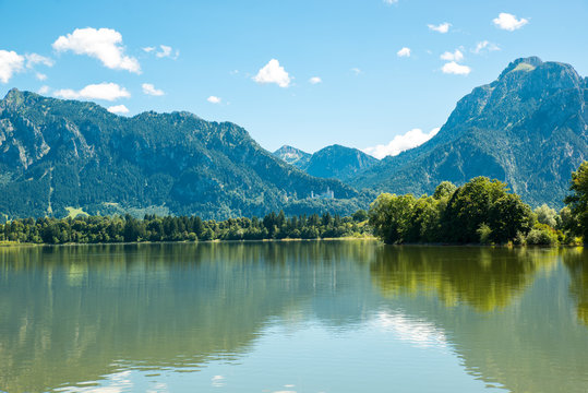 Nice Forggensee at Fuessen in Germany