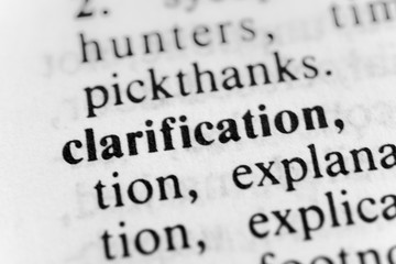 Clarification
