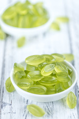 Lime candy (selective focus)