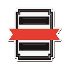 flat design emblem or badge icon vector illustration