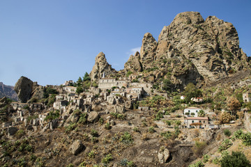 Borgo abbandonato di Pentedattilo, Calabria, Italia