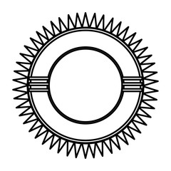 flat design emblem or badge icon vector illustration