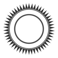 flat design emblem or badge icon vector illustration