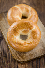 Plain Bagel (selective focus)