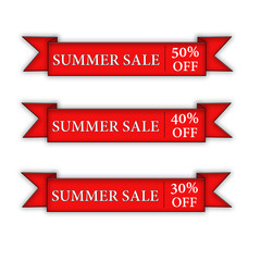 Summer Sale on a white background