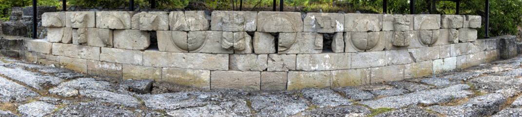 Dion, Greece.Ancient ruins in City of Dion, Macedonia, Greece.
