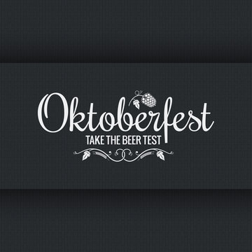 Oktoberfest Vintage Logo Design Background