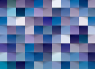 カラフルクラフト背景（青）