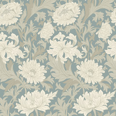 Modern fabric design pattern. Desktop wallpaper. Background. Floral pattern for your design. Illustration. Modern seamless pattern for interior decoration, wrapping paper, graphic design and textile.
