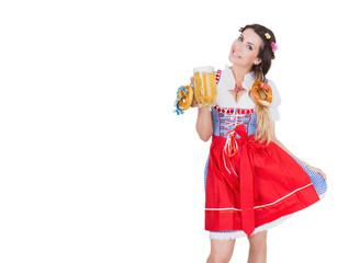 Frau sexy Dirndl