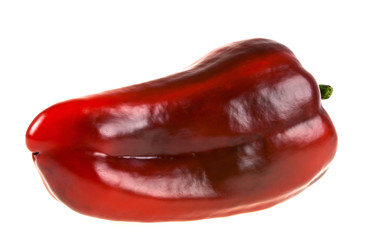 Red pepper isolated on white background