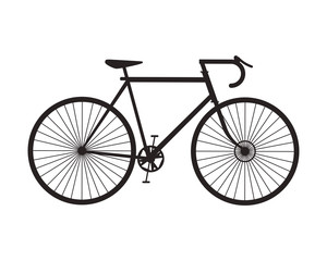 bike cycle sport bicycle silhouette icon. Flat and Isolated illustration. Vector illustration