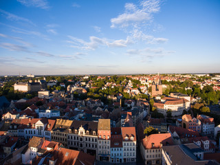 Aerial View Altenburg Thuringia Castle old medieval town