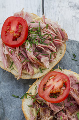 Sandwich with grilled meat