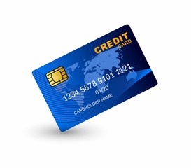 Vector Credit Cards isolated